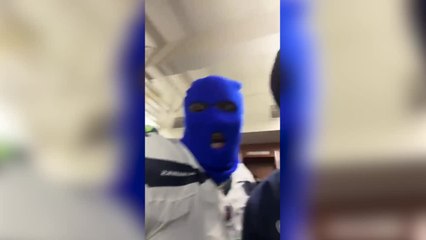 Download Video: Seahawks players go viral with ski mask trolling of Lions