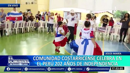 Comunidad costarricense celebran 202 años de independencia en Jesús María