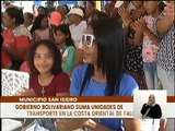 Gobierno Bolivariano entregó unidades de transporte público en la costa oriental del edo. Falcón