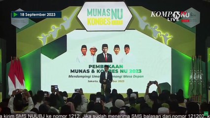 [FULL] Sambutan Jokowi di Munas-Konbes NU 2023
