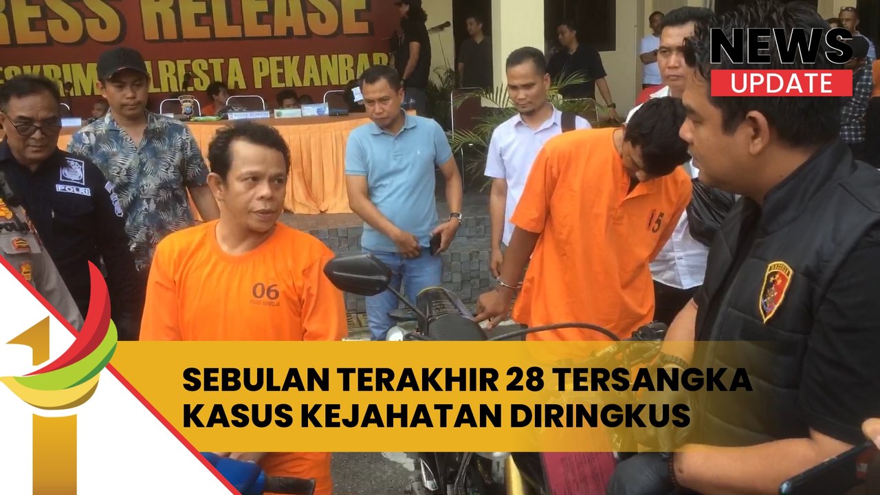 Satreskrim Polresta Pekanbaru Ringkus 28 Tersangka Pelaku Kejahatan Sebulan Terakhir