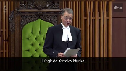 Volodymyr Zelensky, Justin Trudeau et le Parlement canadien, ont rendu hommage à un membre de la 14e division de la Waffen-SS