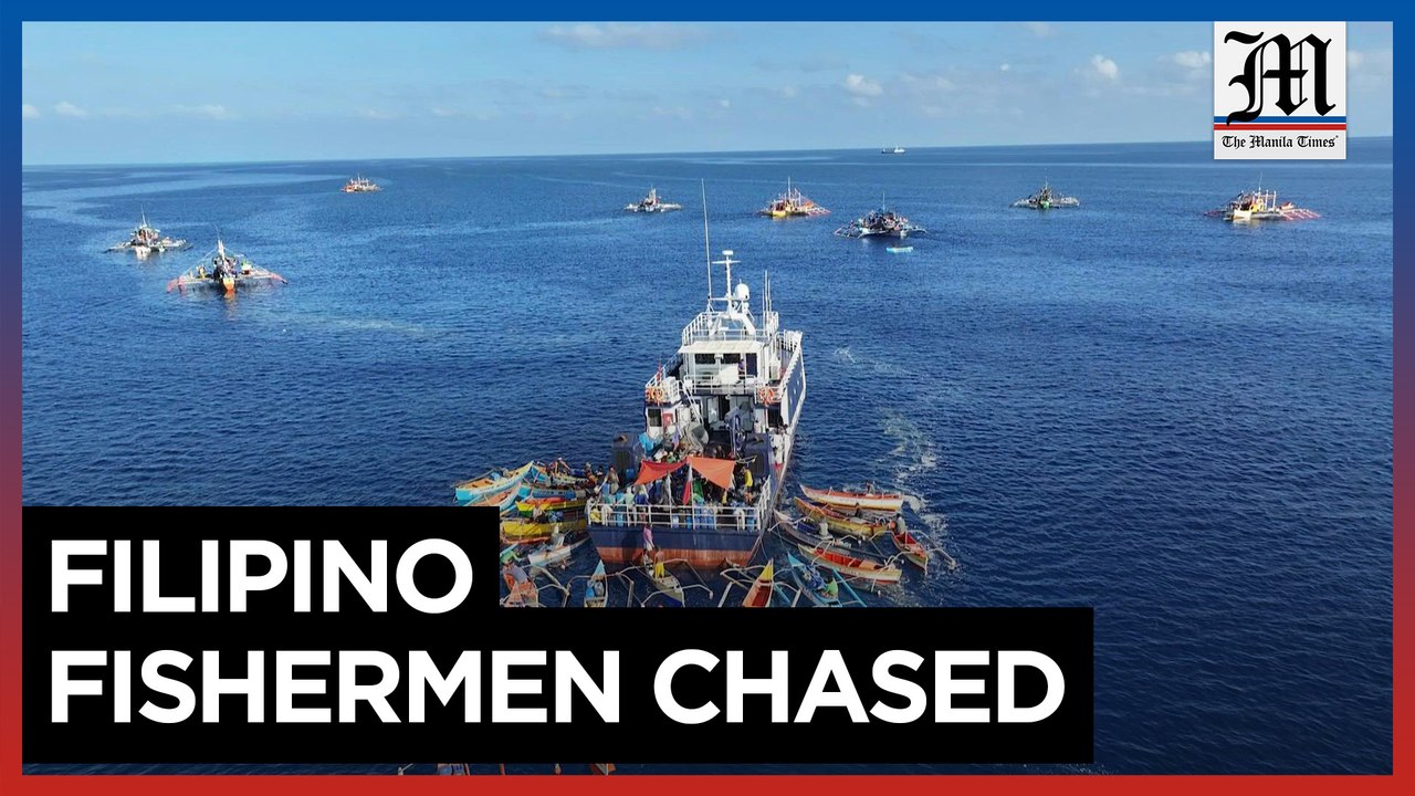 Filipino fishermen chased by China coast guard in disputed waters