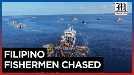 Filipino fishermen chased by China coast guard in disputed waters