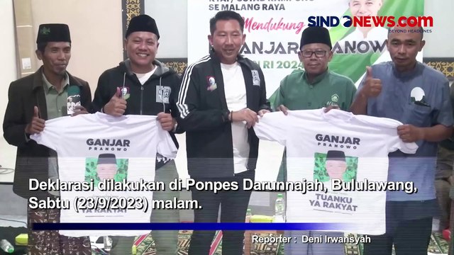 Deklarasi Kiai dan Ulama Kampung se-Malang Raya Dukung Ganjar Pranowo sebagai Presiden