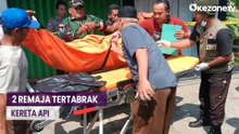 Niat Beli Kado untuk Guru, 2 Remaja di Banjar Tertabrak Kereta Api