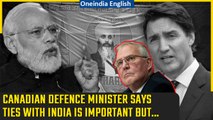 Canada vs India: Canadian defence minister Bill Blair speaks up on ties with India | Oneindia News