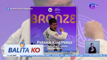 Patrick King Perez, panalo ng bronze medal sa taekwondo; unang medalya ng Pilipinas sa 2023 Asian Games | BK