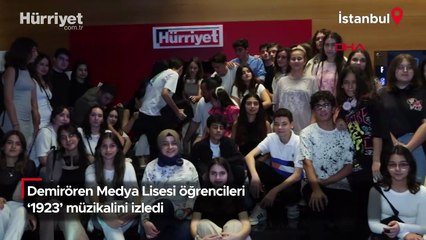 Demirören Medya Lisesi öğrencileri ‘1923’ müzikalini izledi
