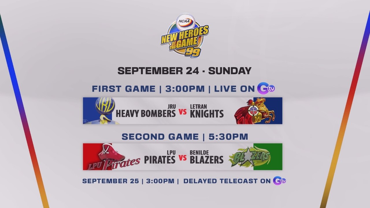 Catch the opening of NCAA Season 99 this September 24 on GMA!