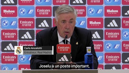 Ancelotti : "Joselu a un poste important"