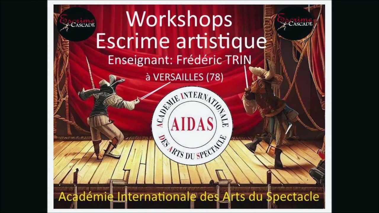 Escrime artistique. Leçons individuelles. Frédéric TRIN