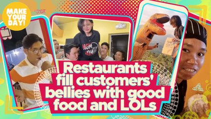 Restaurants fill customers' bellies with good food and LOLs | Make Your Day