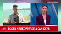 İzmir'de düşen helikopterdeki 3 mürettebatın cansız bedenleri bulundu