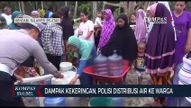 Dampak Kekeringan, Polisi Distribusi Air Ke Warga