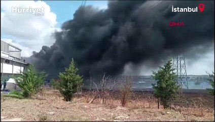Silivri'de fabrika yangını