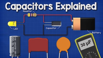 Capacitors Explained - The basics how capacitors work working principle