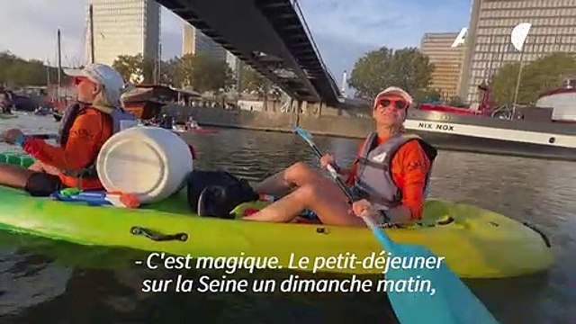 TraverSeine: des centaines de canoës, kayaks et paddles à Paris