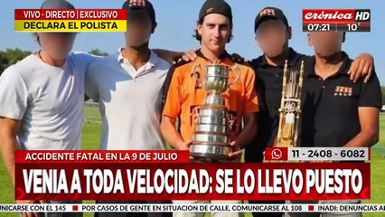 Reconocido polista chocó, mató a un indigente y escapó del lugar