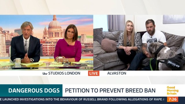 Richard Madeley tells American XL Bully owner their dog is 'ticking timebomb'