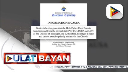 Pari sa Borongan, Eastern Samar na sangkot sa sexual abuse sa mga menor de edad, tinanggal ni Pope Francis