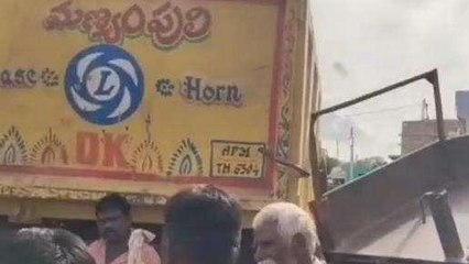 నంద్యాల జిల్లా: ట్రాలీని ఢీకొన్న ట్రిప్పర్... బాలుడు మృతి