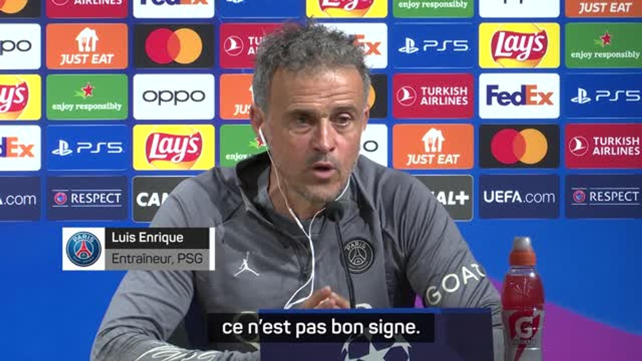 PSG - Enrique : "Quand un club devient obsédé par quelque chose, ce n'est pas bon signe"