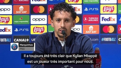 Marquinhos : "Le rôle de Mbappé n'a pas changé, il continue d'être un leader"