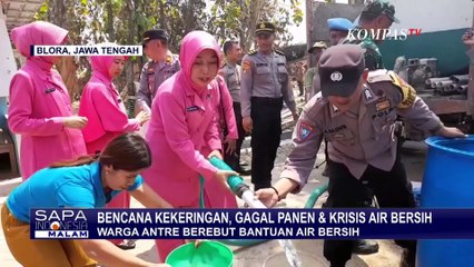 Video herunterladen: Dampak Kekeringan, Warga Desa Balongsari Blora Antre Berebut Bantuan Air Bersih