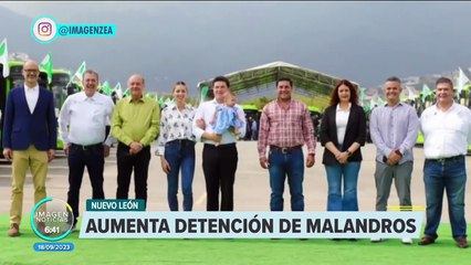 Samuel García asegura que a diario se detienen a 3 o 4 bandas de delincuentes en NL