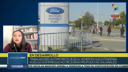Reporte 360° 18-09: Huelga automotriz en EE.UU. continuará si no se atienden demandas salariales