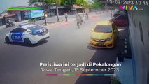 Aksi Kejar-kejaran Mobil Polisi dengan Pelaku Tabrak Lari