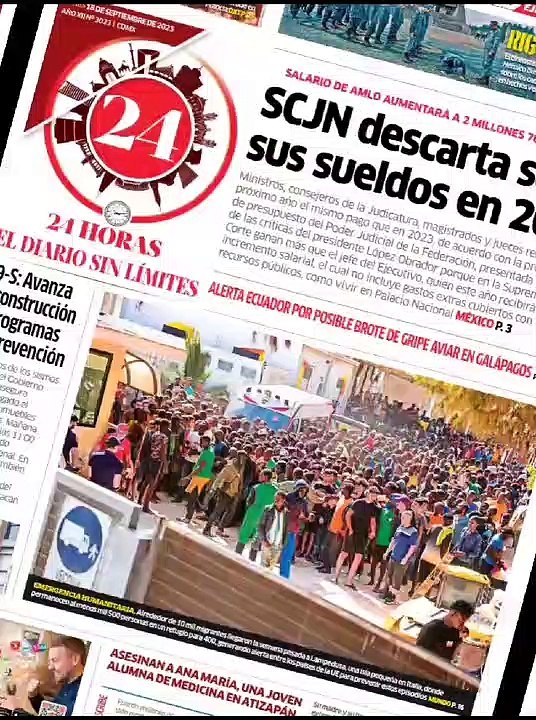 24 Horas No aumentarán salarios de la SCJN en 2024; de López Obrador sí