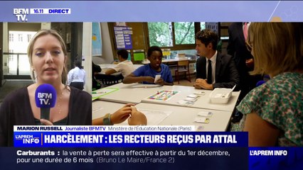 Harcèlement scolaire: réunion entre Gabriel Attal et les recteurs