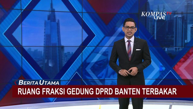 Ruang Fraksi Gedung DPRD Banten Terbakar, 2 Mobil Damkar Diterjunkan ke Lokasi