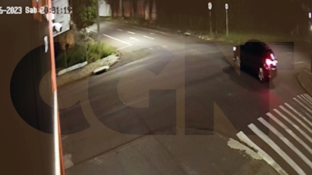 Câmera registra acidente que deixou motociclista ferido na Rua São Paulo