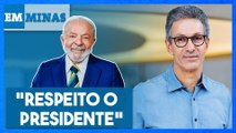 Zema comenta primeira visita de Lula a Minas Gerais