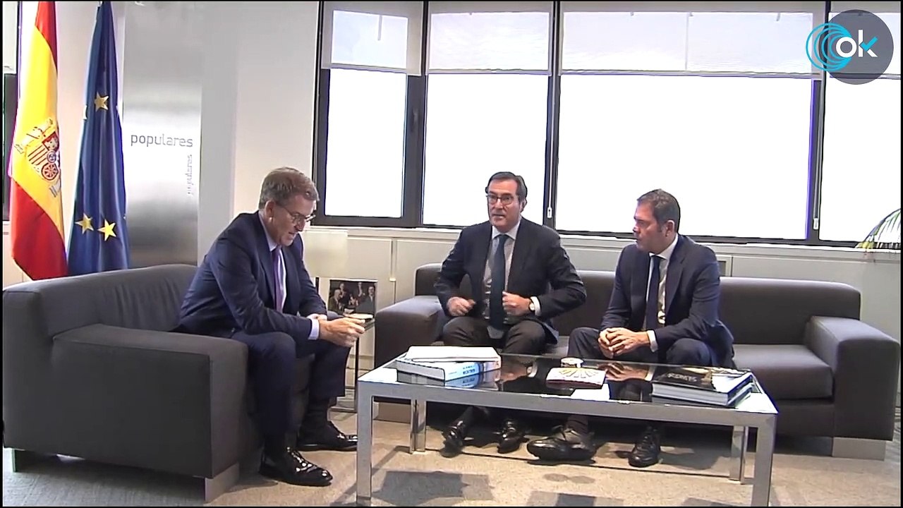 Garamendi tras reunirse con Feijóo rechaza la amnistía y pide acuerdo entre PP y PSOE