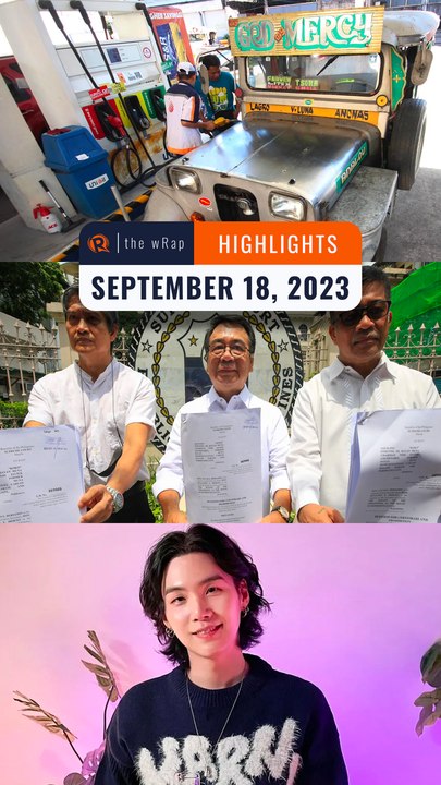 Rappler's highlights: Fuel price hike, Maharlika Fund, BTS' SUGA | The wRap | September 18, 2023