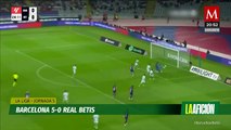 Barcelona aplasta con goleada al Real Betis en Liga de España