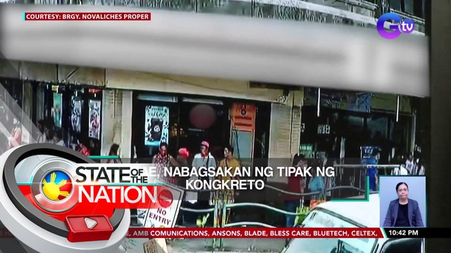 Babae, nabagsakan ng tipak ng kongkreto | SONA