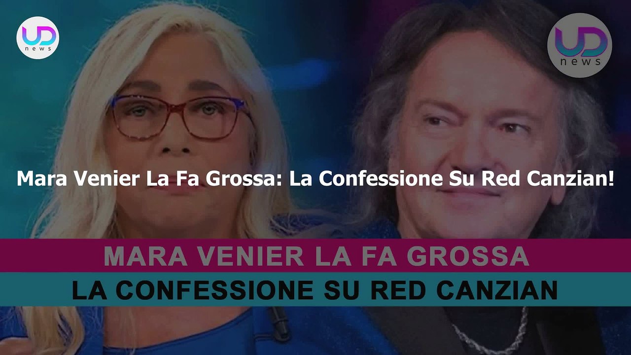 Mara Venier La Combina Grossa: La Confessione Su Red Canzian!