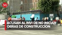En CdMx, bloquean Av. Guerrero por edificio en construcción
