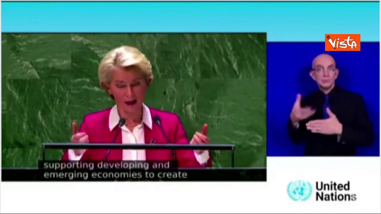 Von der Leyen all'Onu: "Soli fondi pubblici non sono abbastanza per sviluppo sostenibile"