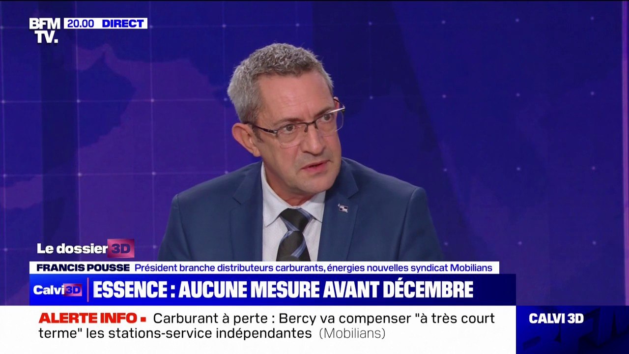 Vente de carburant à perte: "Il nous a été promis des compensations pour les stations services traditionnelles", indique Francis Pousse (syndicat Mobilians)