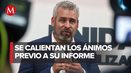 Blindan Congreso del Estado en Michoacán para segundo Informe de Gobierno de Alfredo Ramírez Bedolla