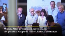 Woody Allen presenta en Barcelona su última película ‘Golpe de suerte’