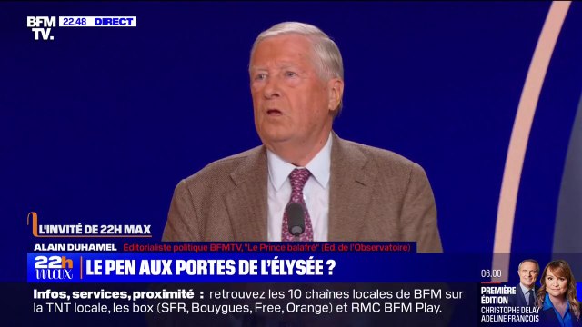 Alain Duhamel sur Marine Le Pen: Elle est renforcée par les circonstances, par l'impopularité de l'exécutif et les erreurs de la NUPES