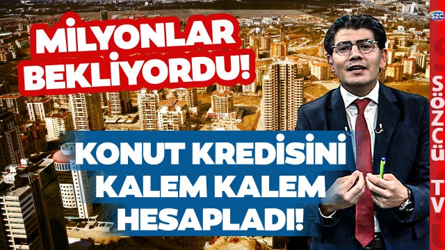 Oğuz Demir Düşük Faizli Konut Kredisinin Detaylarını Açıkladı! Aylık Ödemesini Hesapladı