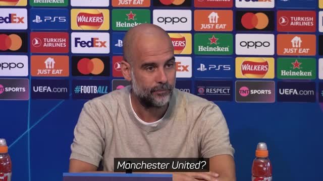 Guardiola laughs at Manchester United mentality question